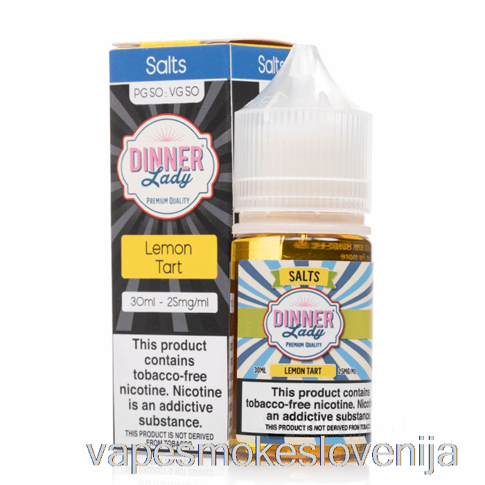 Vape Za Enkratno Uporabo Lemon Tart Sol - Vape Dinner Lady E-tekočina - 30ml 50mg